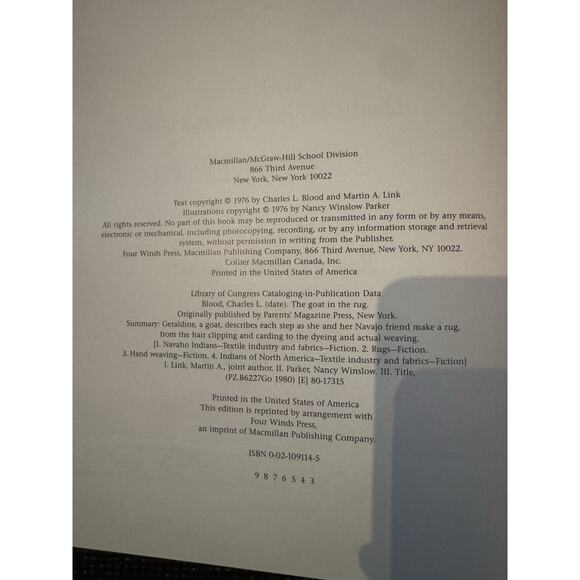 Vintage Children’s Book Lot (3) Goat in the Rug Alexander Rich Last Sunday 329 - Picture 10 of 12